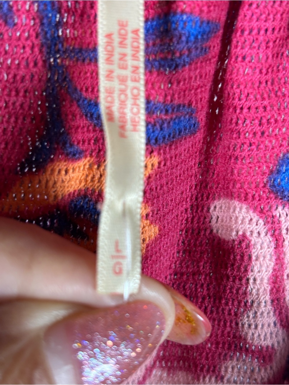 Free People Red Multi Halter Camisole with Boho Medallion Print - Picture 8 of 9